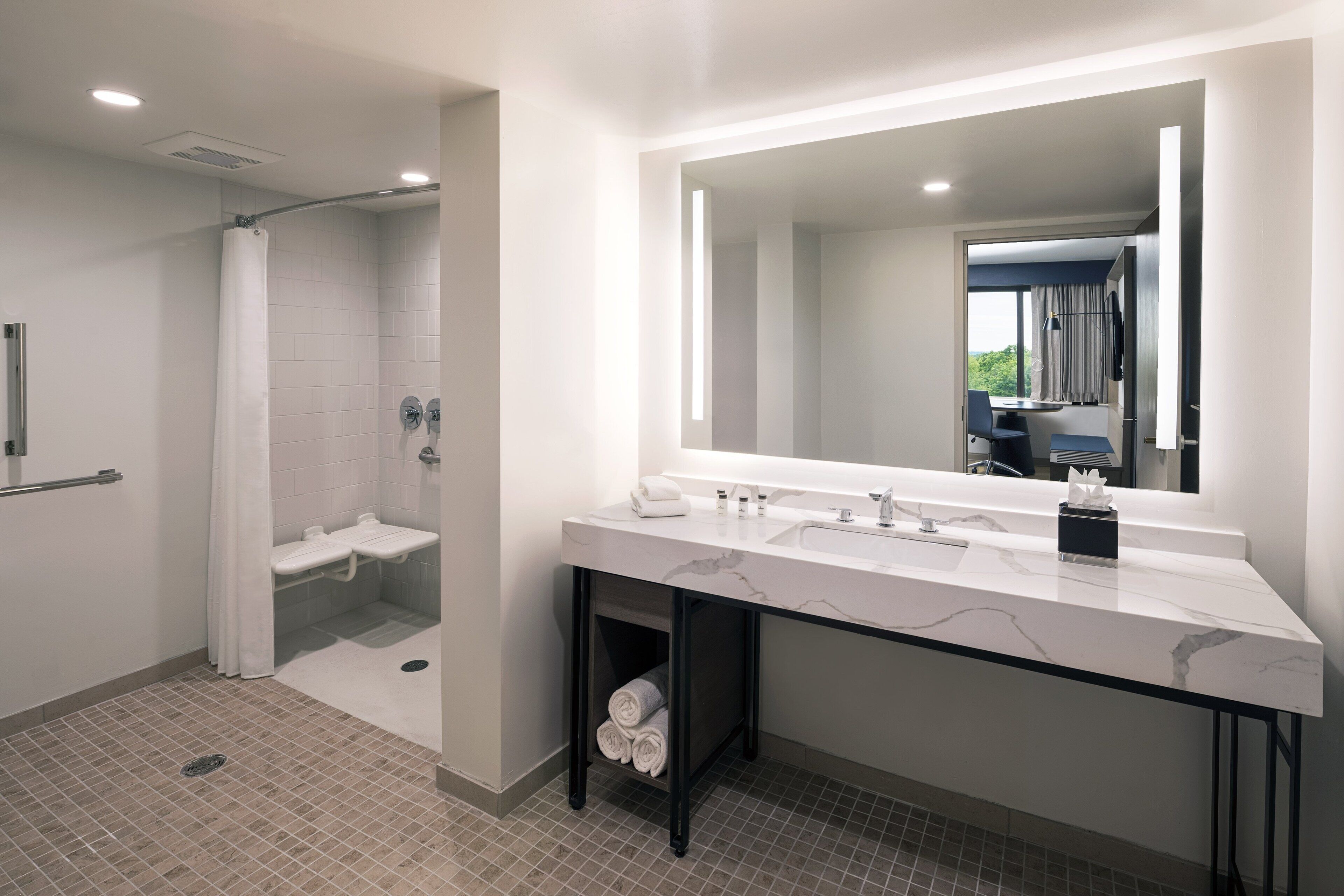 free toiletries, hair dryer, towels, soap