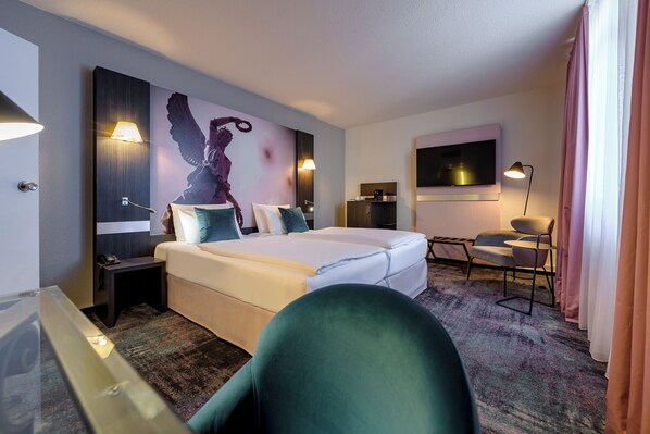 Privilege, Room, 2 Twin Beds | Premium bedding, in-room safe, desk, laptop workspace