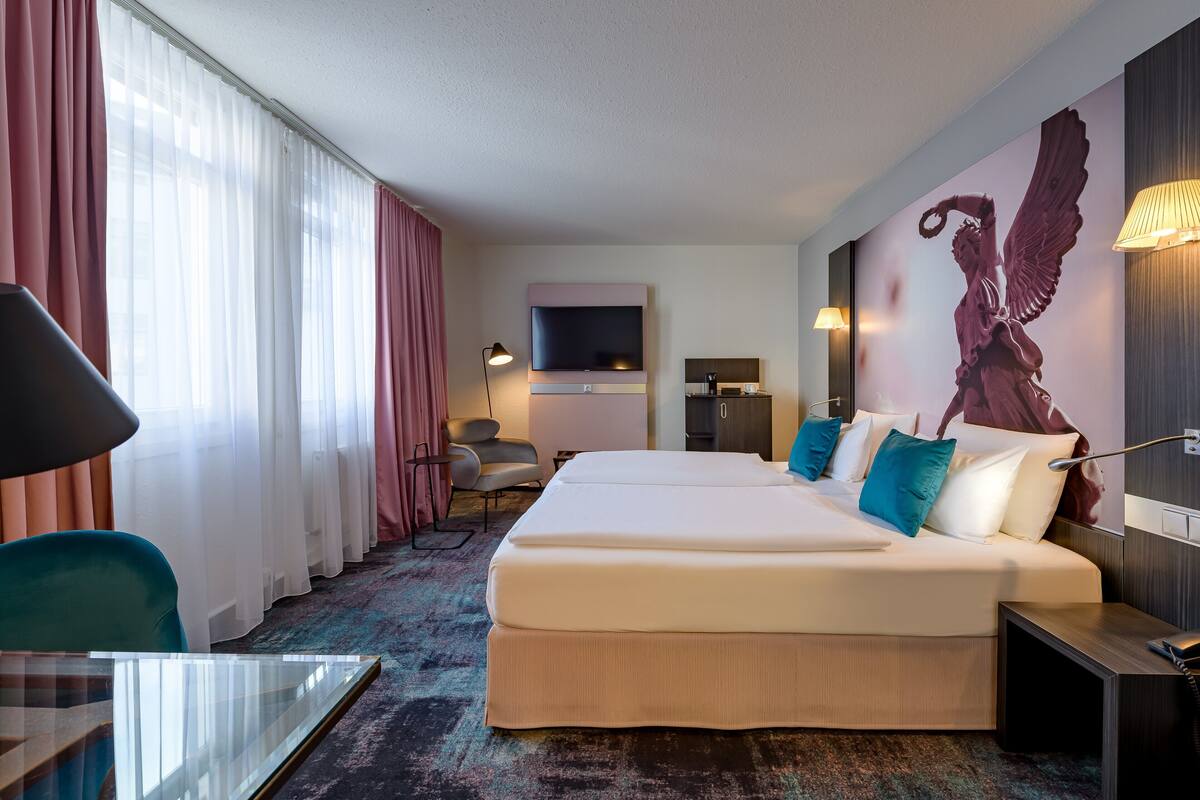 privilege, room, 2 single beds | premium bedding, in-room safe, desk, laptop workspace