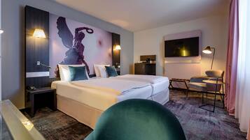 Privilege, Room, 2 Twin Beds | Premium bedding, in-room safe, desk, laptop workspace