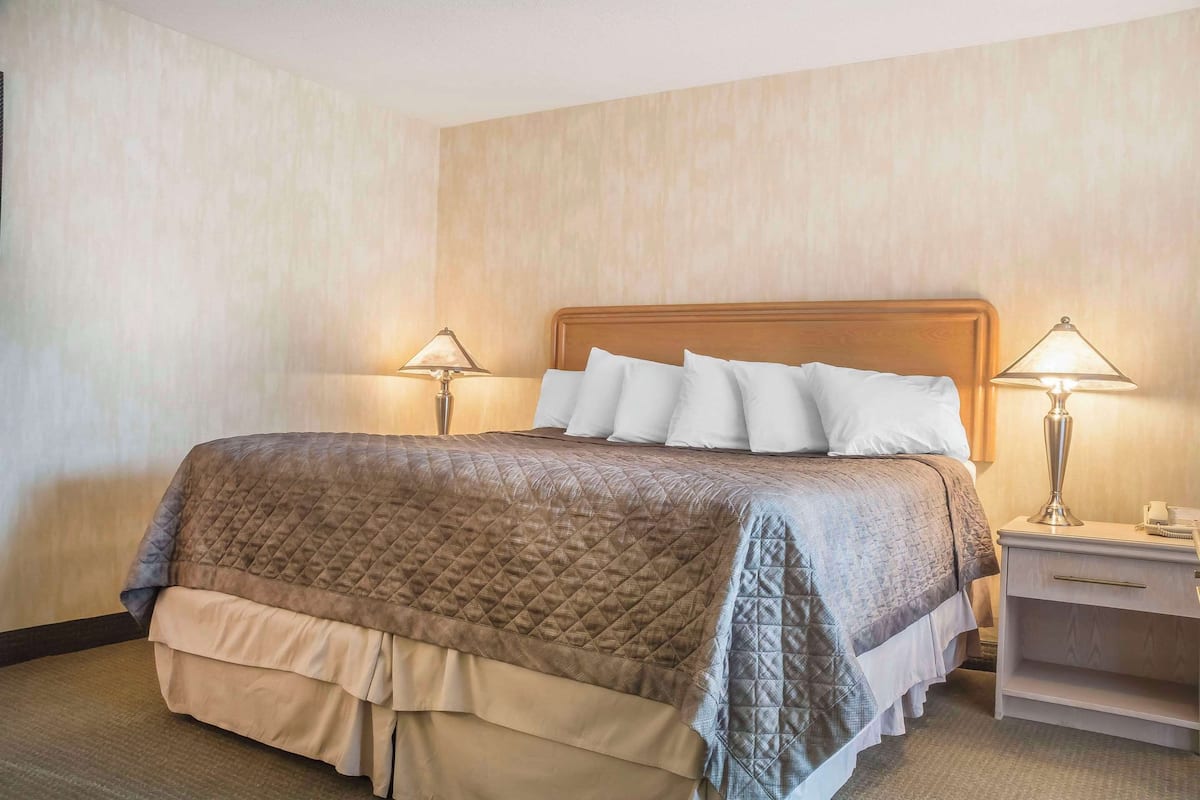 Chambre Standard, 1 trĂšs grand lit, non-fumeurs | Bureau, espace de travail pour ordinateur portable, rideaux occultants