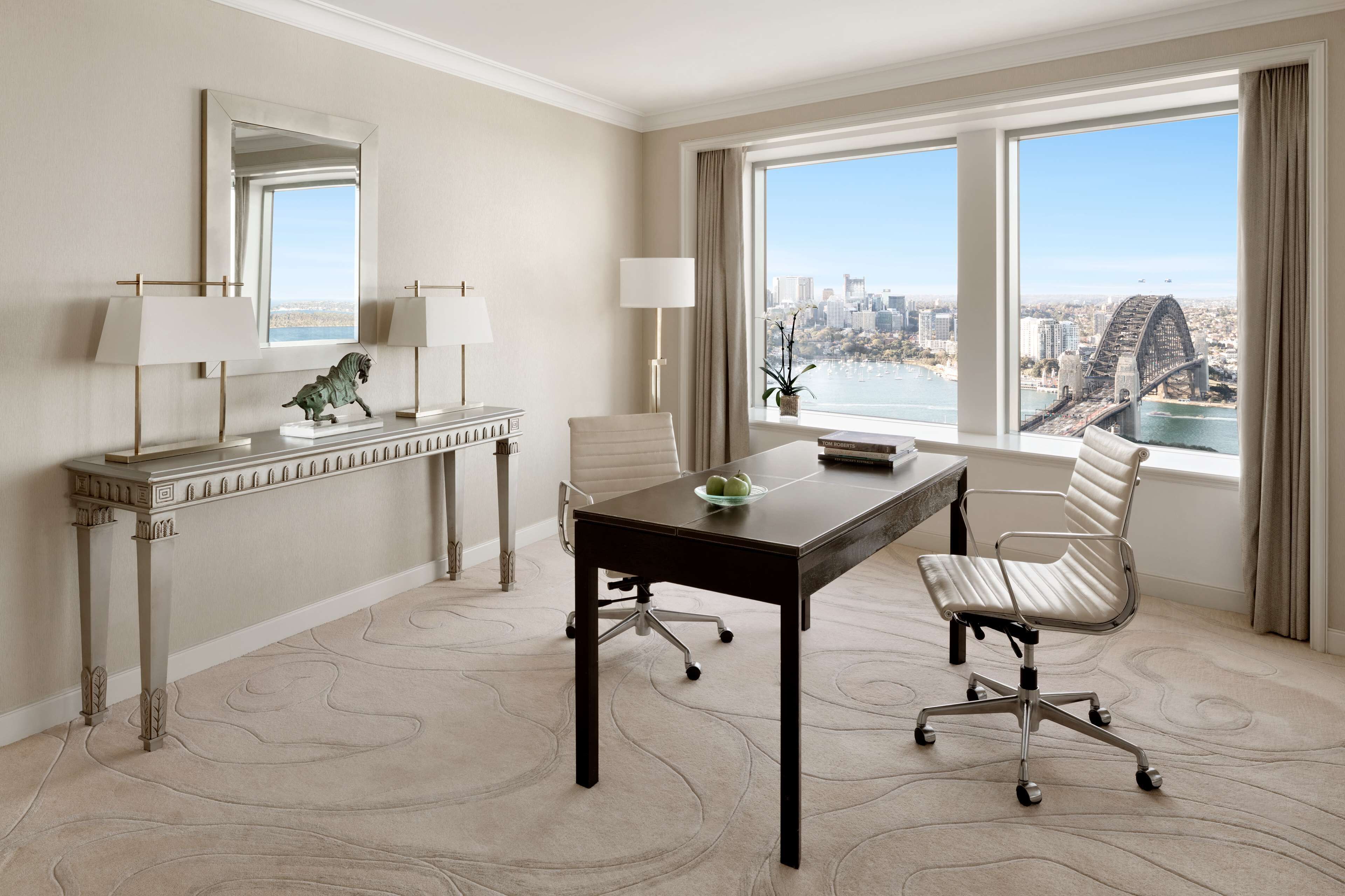 presidential suite, club lounge access, harbour view (high floor) | premium bedding, in-room safe, desk, blackout curtains