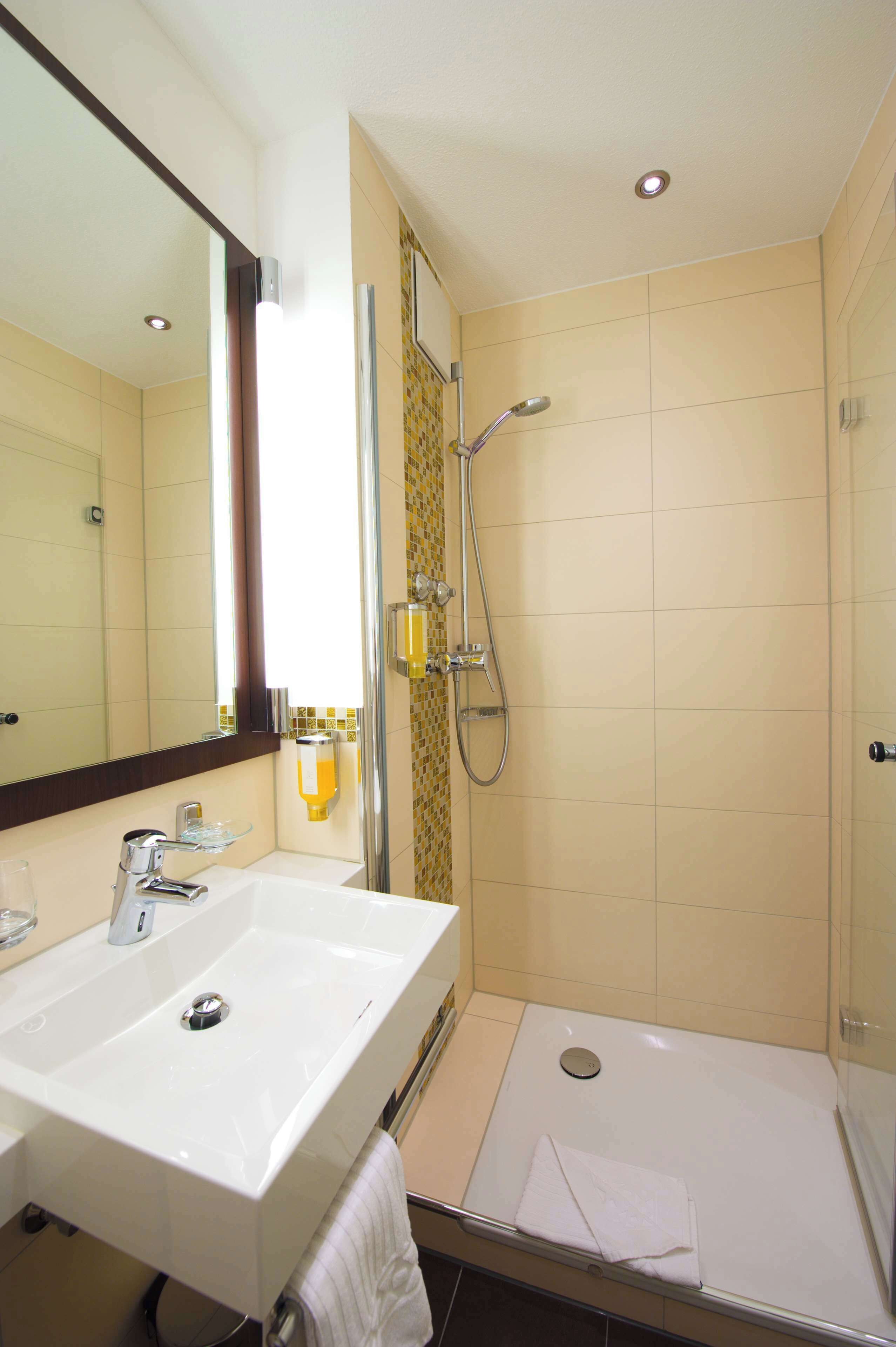 free toiletries, hair dryer, towels