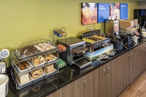 Free daily buffet breakfast