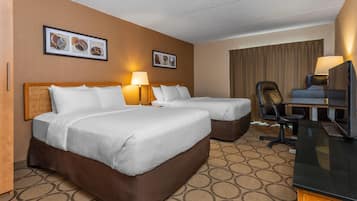 Ropa de cama de alta calidad, colchones con pillow-top y escritorio