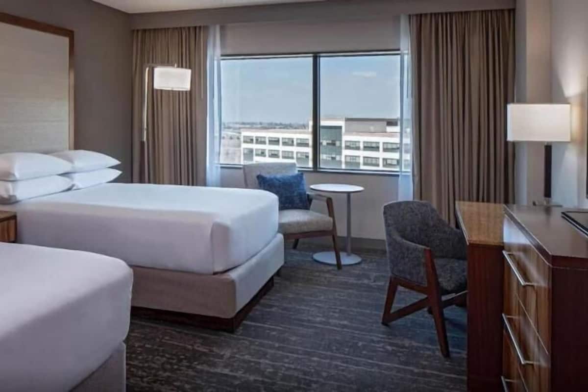 Premium bedding, down comforters, pillowtop beds, in-room safe