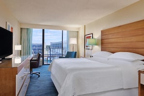 Premium bedding, down duvets, pillow-top beds, in-room safe