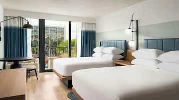 Premium bedding, pillowtop beds, in-room safe, desk