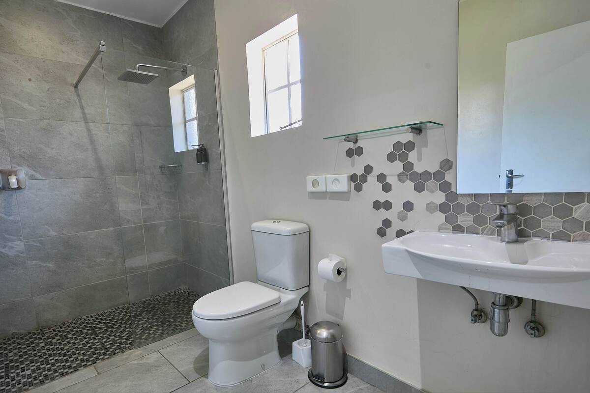 deluxe room, multiple beds, garden view (deluxe king room) | bathroom | free toiletries, hair dryer, towels