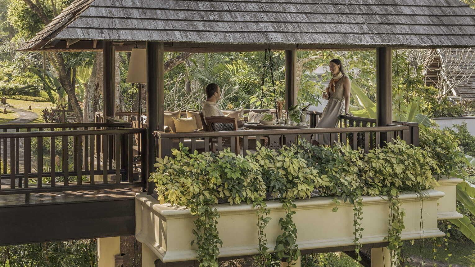 Room, 2 Twin Beds Upper Garden Pavilion | Premium bedding, down comforters, minibar, in-room safe