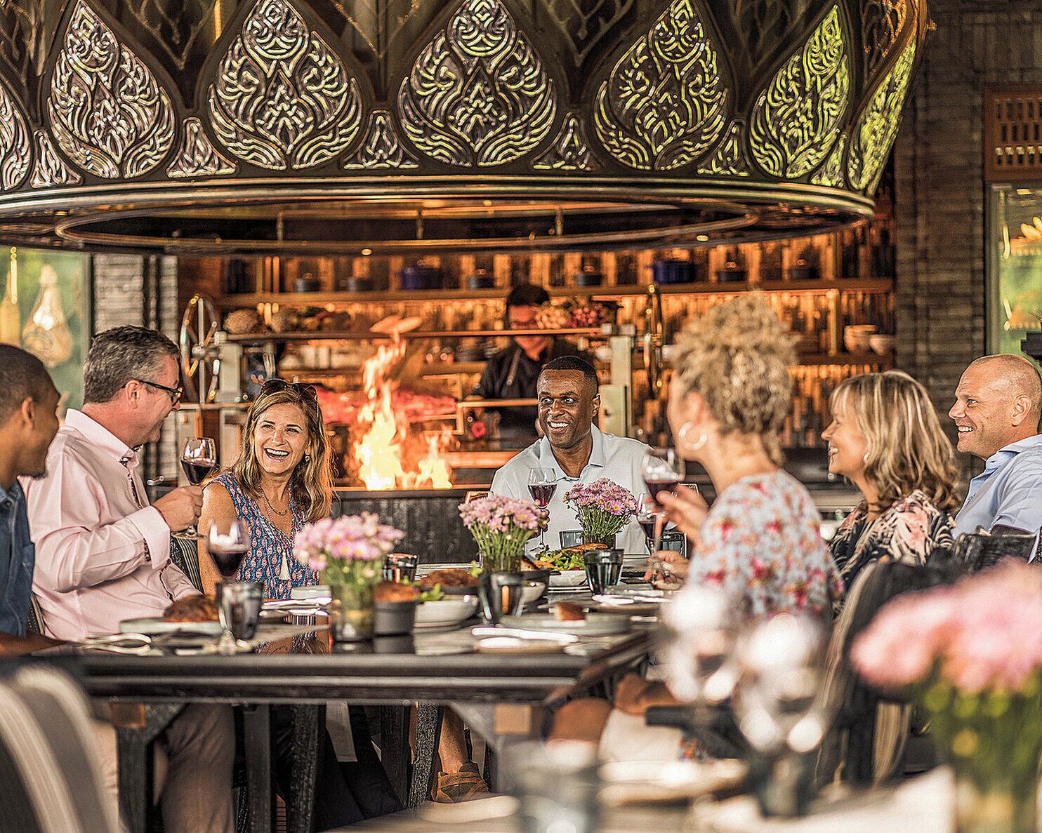 breakfast, lunch, dinner served; thai cuisine, garden views