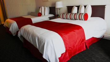 Double Room, 2 Queen Beds | Desk, soundproofing, free WiFi, bed sheets