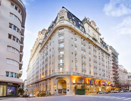 A large, historic hotel with multiple floors and a classic architectural style.