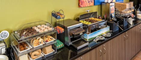 Free daily buffet breakfast