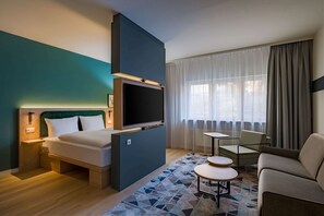 Room, 1 King Bed with Sofa bed | Minibar, in-room safe, desk, laptop workspace