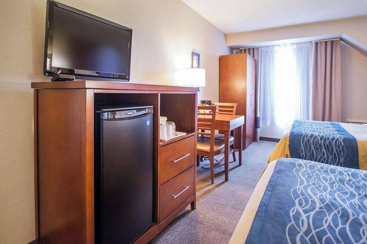 Standaard kamer, 2 tweepersoonsbedden, niet-roken | Donzen dekbedden, pillowtop-bedden, een bureau, verduisterende gordijnen