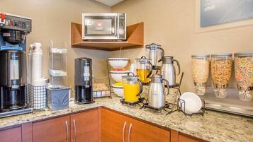 Free daily on-the-go breakfast