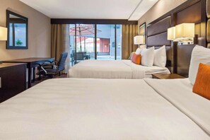 Pillow-top beds, in-room safe, desk, laptop workspace