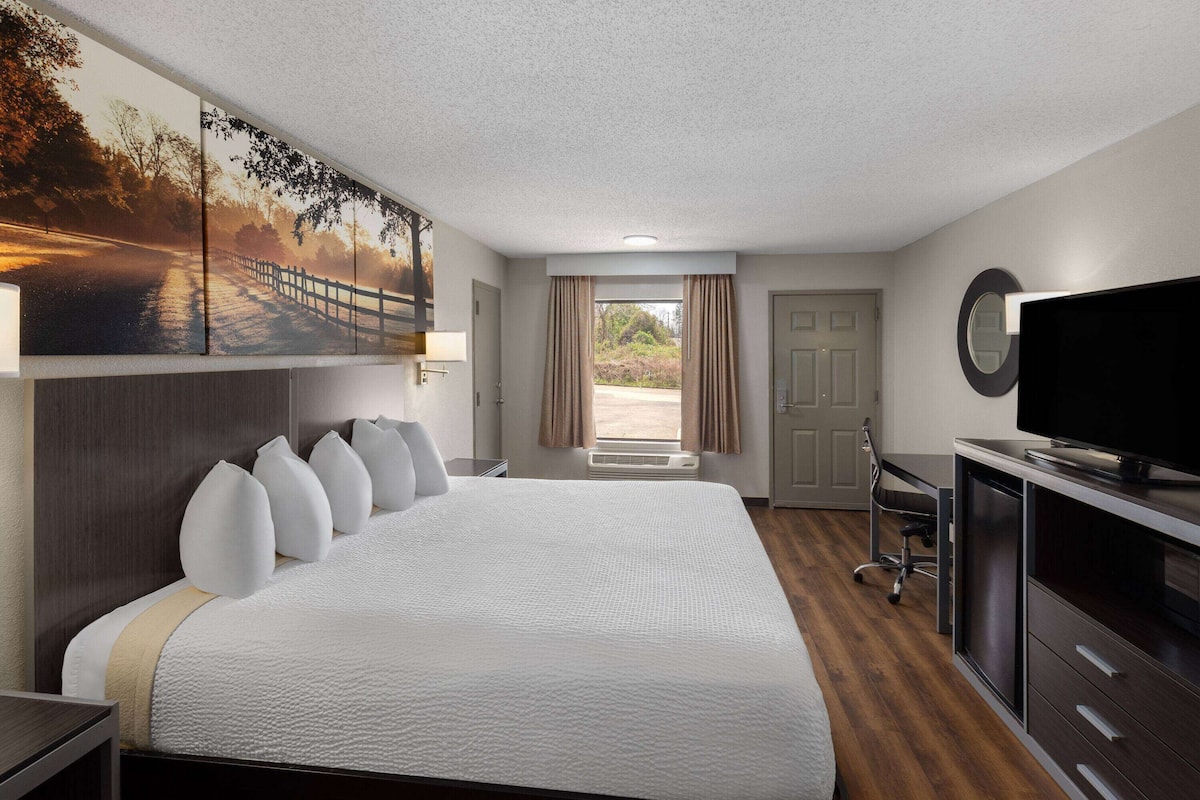 Room, 1 King Bed, Accessible, Non Smoking | Iron/ironing board, free cribs/infant beds, rollaway beds, free WiFi