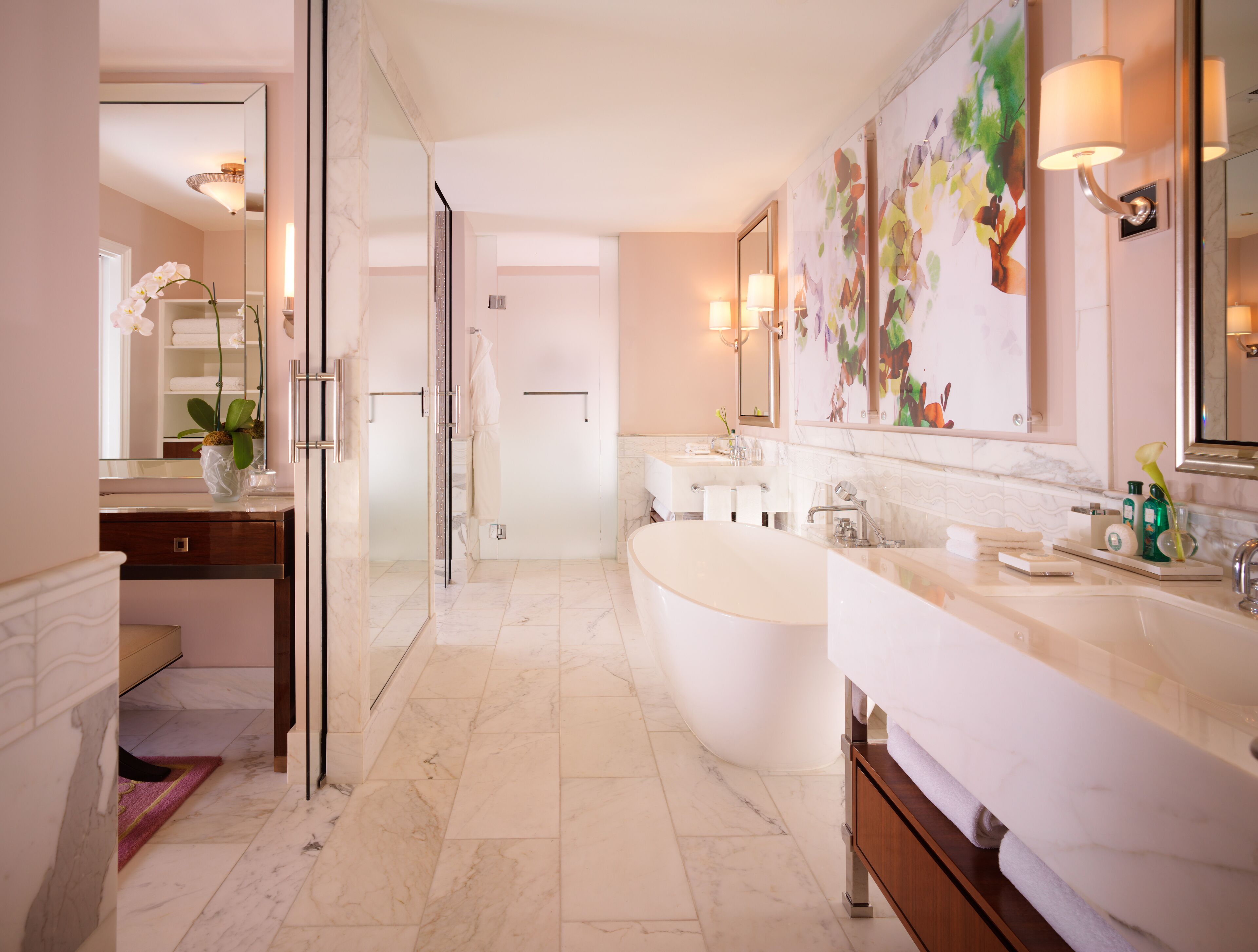 premier suite | bathroom | separate bathtub and shower, deep-soaking bathtub, free toiletries