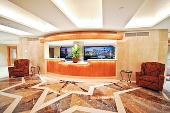 Reception area at San Carlos Hotel