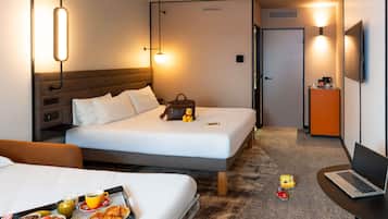 Superior Room, Multiple Beds | Premium bedding, minibar, in-room safe, desk