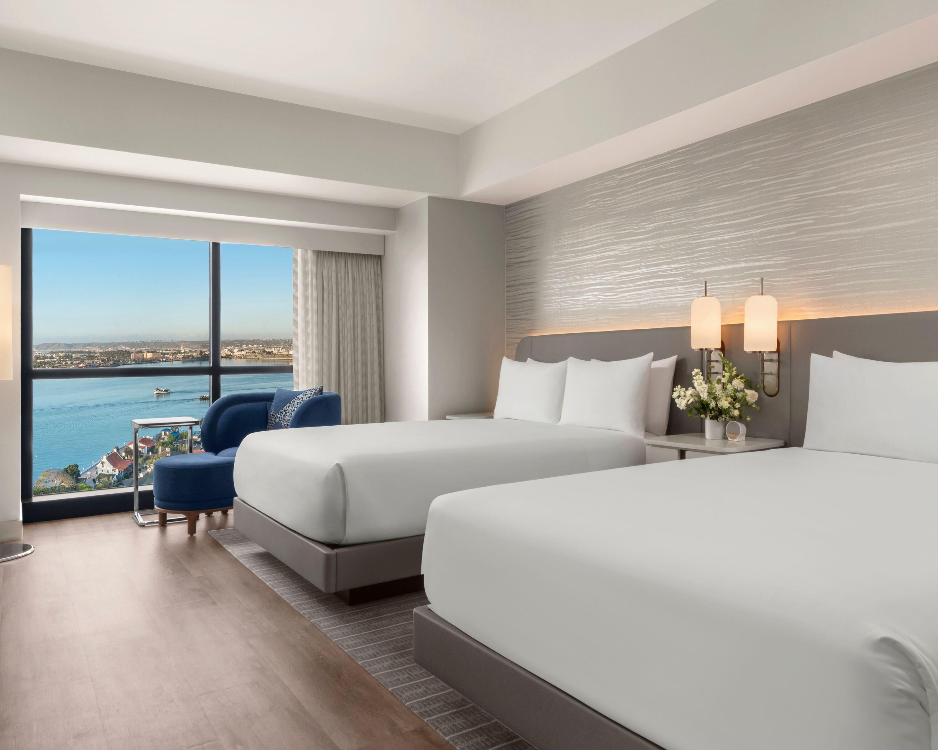 Deluxe Room, 2 Queen Beds | Hypo-allergenic bedding, in-room safe, desk, iron/ironing board