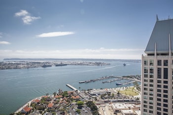 View from property looking out at Manchester Grand Hyatt San Diego