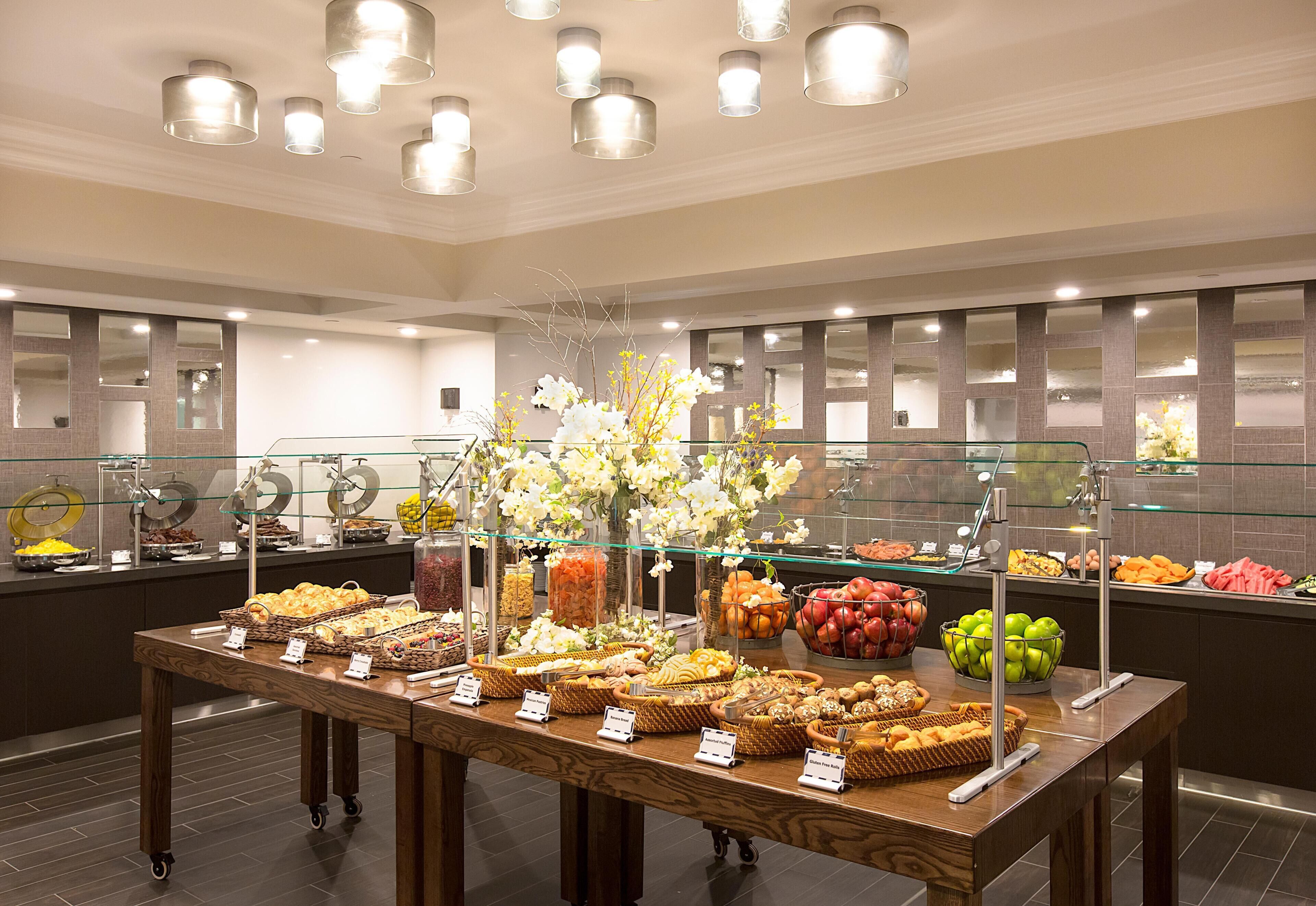 Daily buffet breakfast for a fee