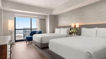 Hypo-allergenic bedding, in-room safe, desk, iron/ironing board