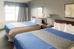 Room, 2 Queen Beds | Desk, free WiFi, bed sheets, alarm clocks