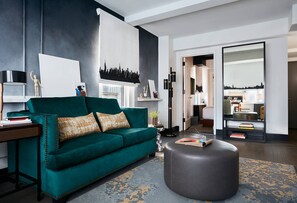 Suite Galerie, 1 très grand lit et 1 canapé-lit