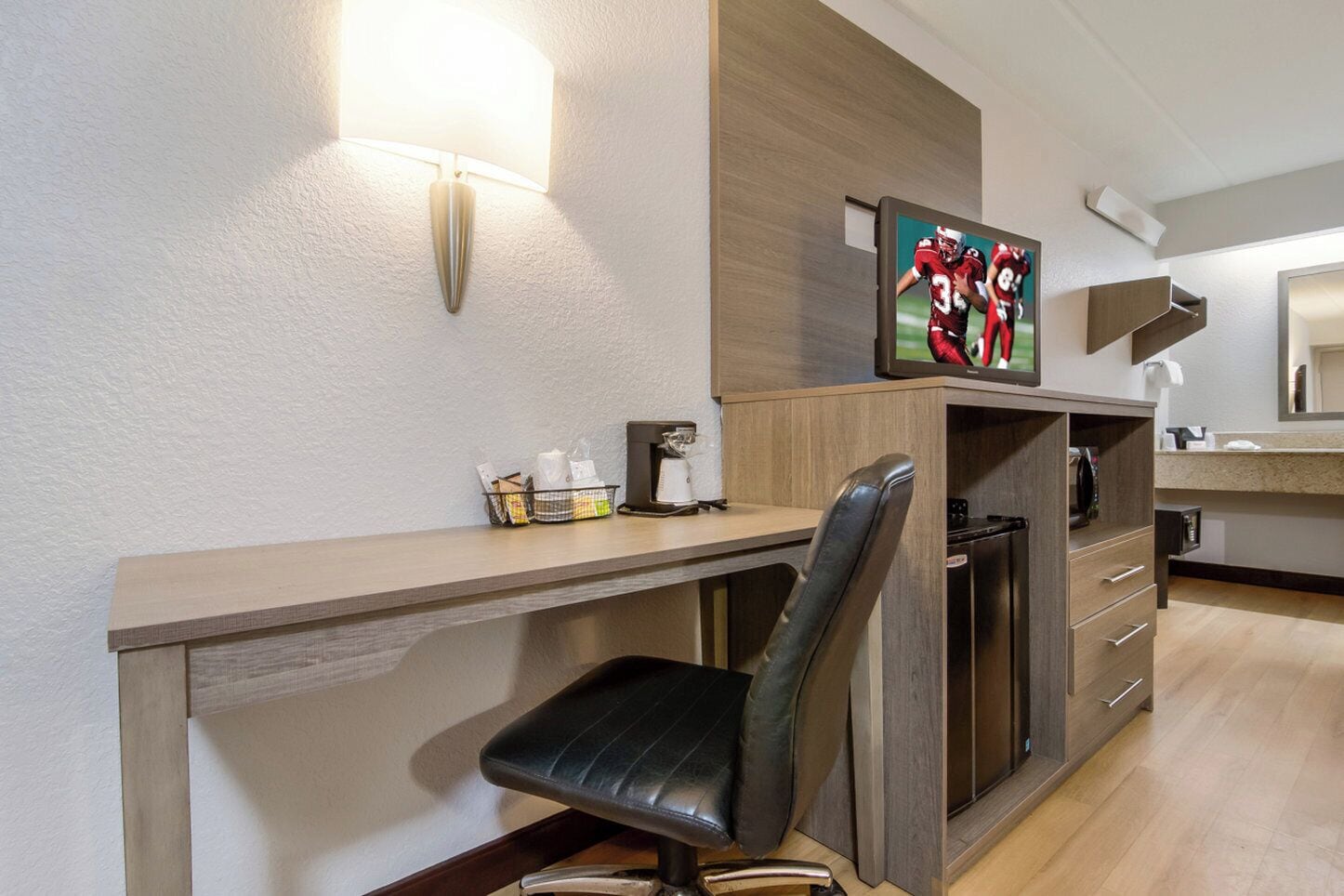 Standard Room, 2 Double Beds (Smoke Free) | Down comforters, desk, laptop workspace, blackout drapes