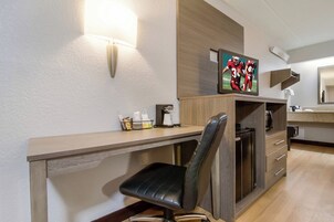 Standard Room, 2 Double Beds (Smoke Free) | Down comforters, desk, laptop workspace, blackout drapes