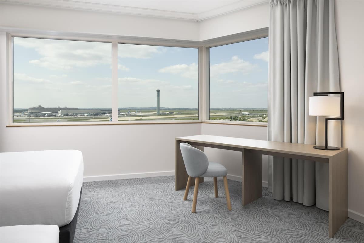 executive room, 2 queen beds | premium bedding, in-room safe, laptop workspace, blackout curtains