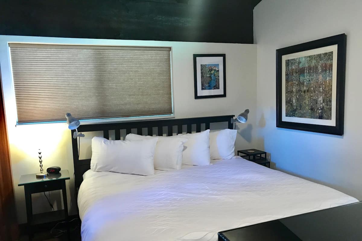 传统公寓式客房, 1 张大床, 厨房, 山景 (1 bedroom 1 bath condo) | 客房内保险箱、特色装修、特色家居、熨斗/熨板