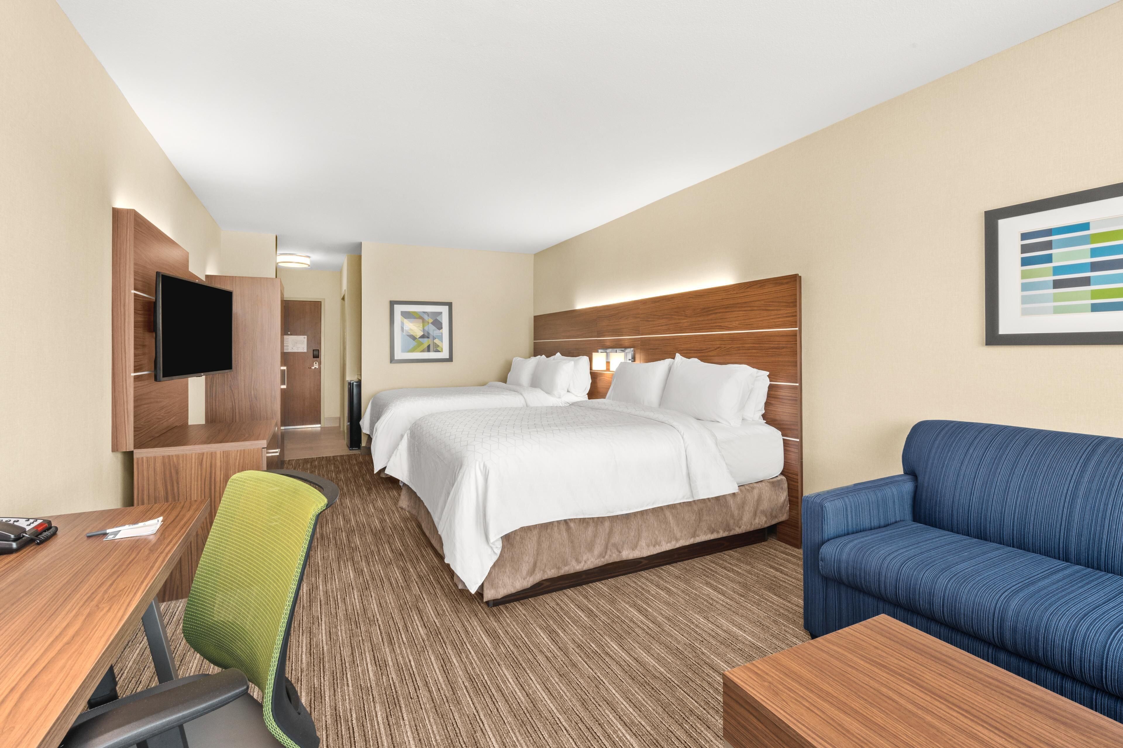 suite, 2 queen beds | 1 bedroom, in-room safe, desk, iron/ironing board