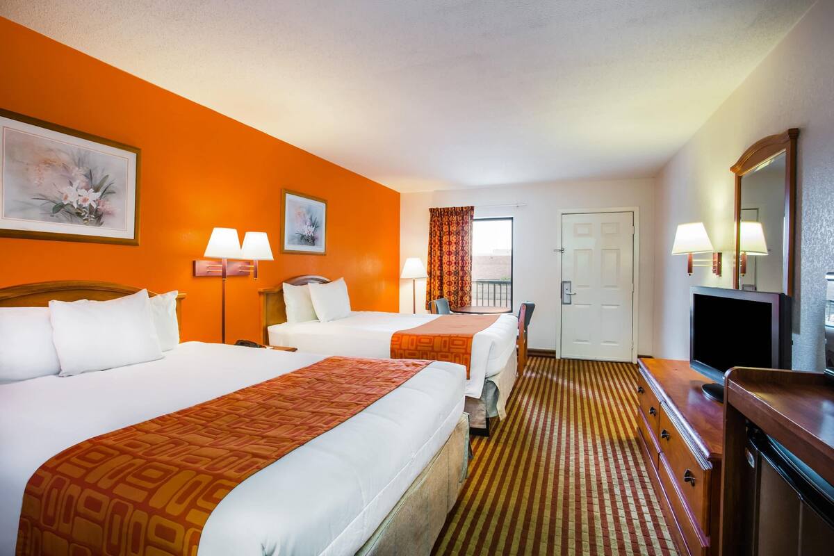 Standard Room, 2 Queen Beds | Desk, iron/ironing board, free cots/infant beds, rollaway beds