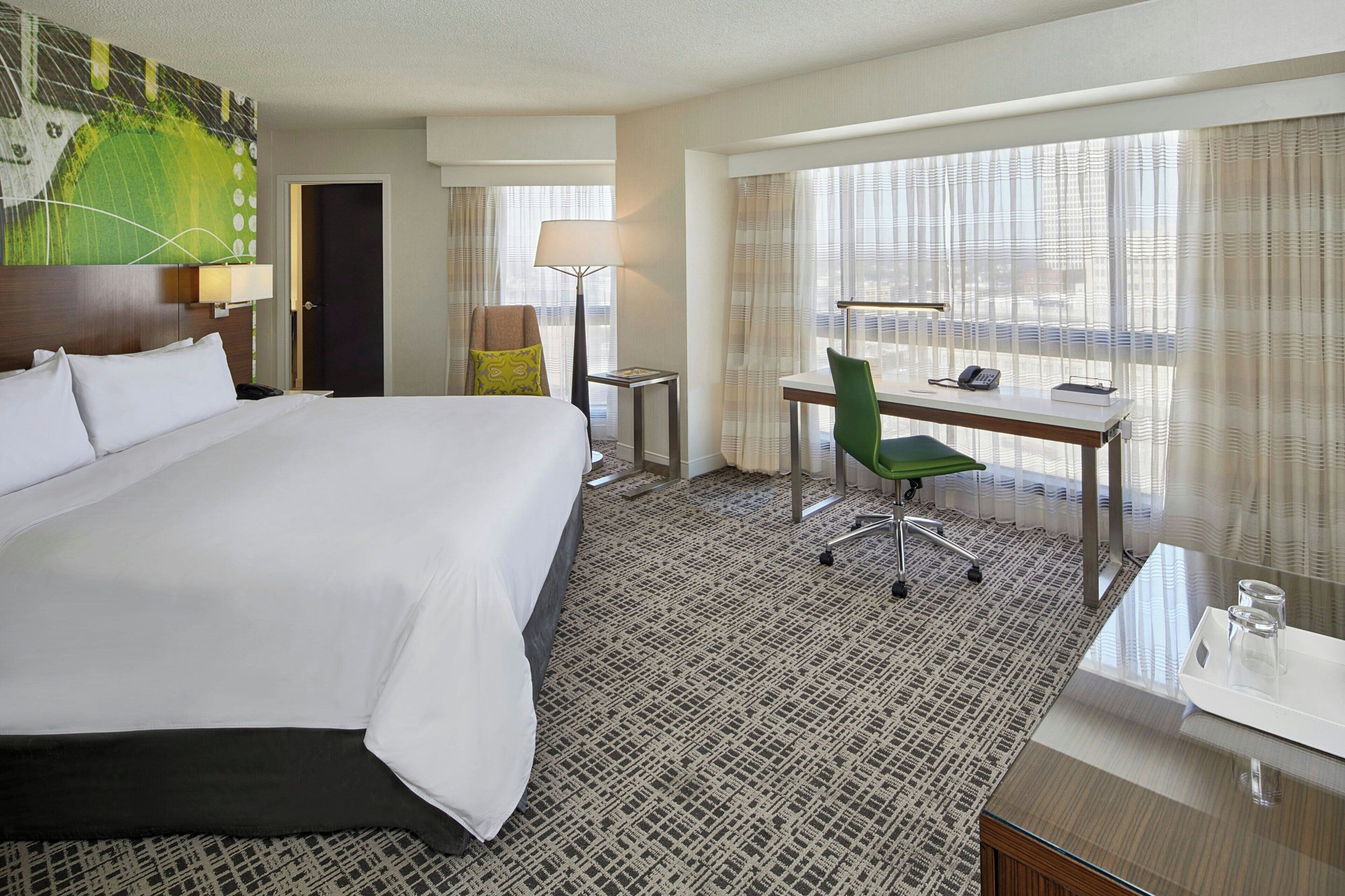 Pillow-top beds, in-room safe, desk, laptop workspace