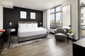 Studio, Terrace (NY) | Premium bedding, down duvets, pillow-top beds, in-room safe