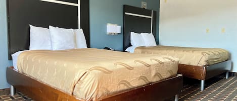 Blackout curtains, iron/ironing board, free WiFi, bed sheets