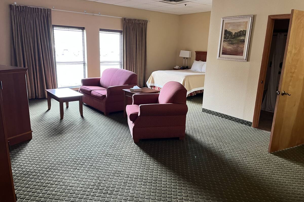 room, 1 queen bed, accessible, non smoking (mobility, north tower) | bathroom | combined shower/bathtub, free toiletries, hair dryer, towels