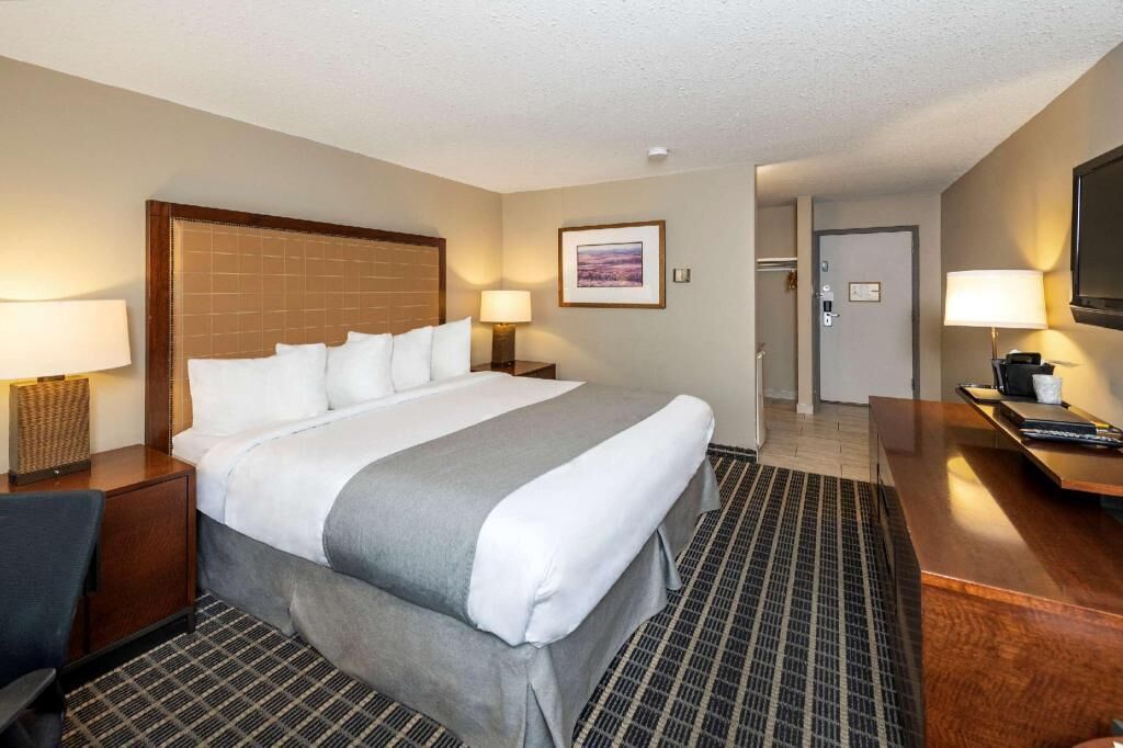 Individually decorated, individually furnished, desk, blackout drapes