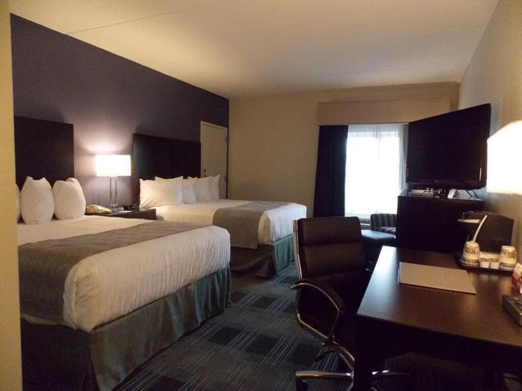 Premium bedding, pillowtop beds, in-room safe, laptop workspace