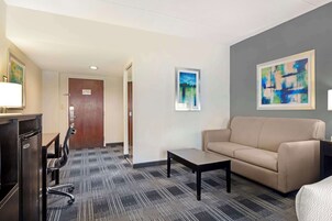Premium bedding, pillowtop beds, in-room safe, laptop workspace