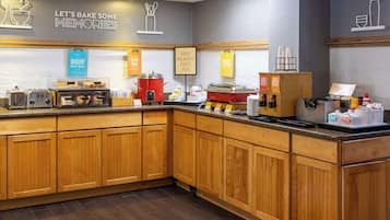 Free daily buffet breakfast