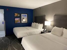 Standard Room, 2 Queen Beds, Non Smoking | Premium bedding, pillowtop beds, desk, iron/ironing board