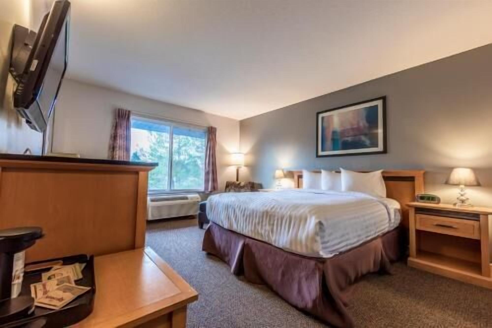 Desk, laptop workspace, iron/ironing board, free cots/infant beds