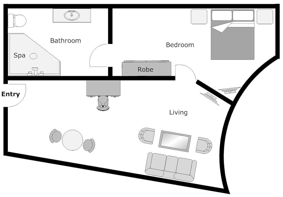 minibar, in-room safe, desk, blackout curtains