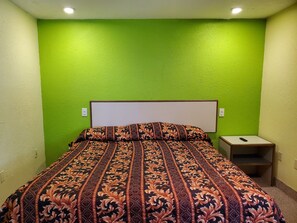 Laptop workspace, free WiFi, bed sheets, alarm clocks